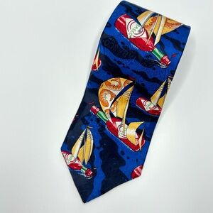 Tabasco Ship‎ Shrimp Sail Silk Novelty Tie